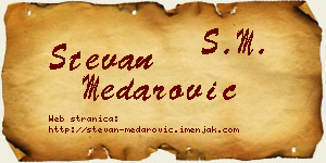 Stevan Medarović vizit kartica